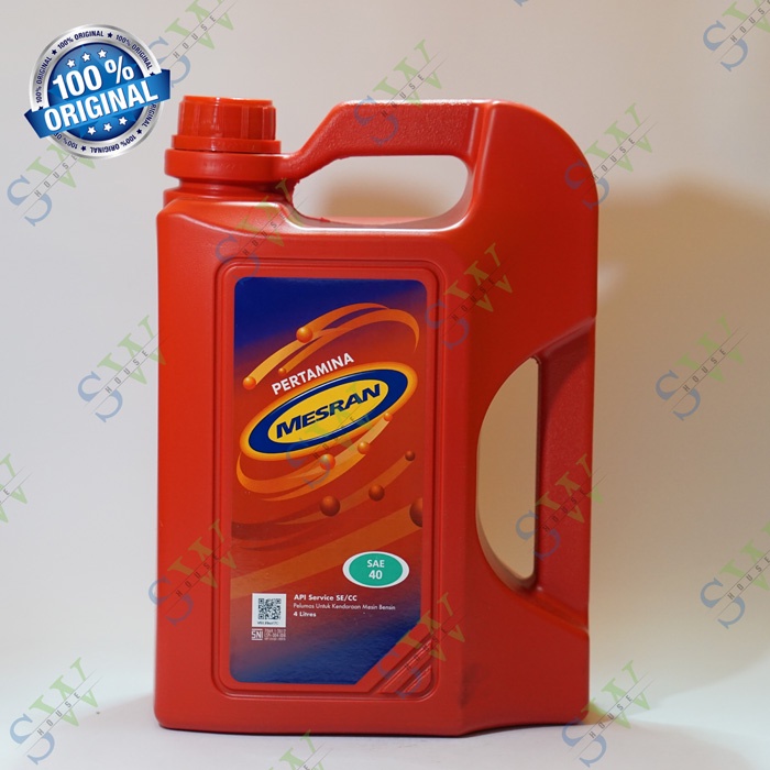 Oli Pertamina Mesran 40 / Sae 40 4L / Oli Mesin Bensin Pertamina