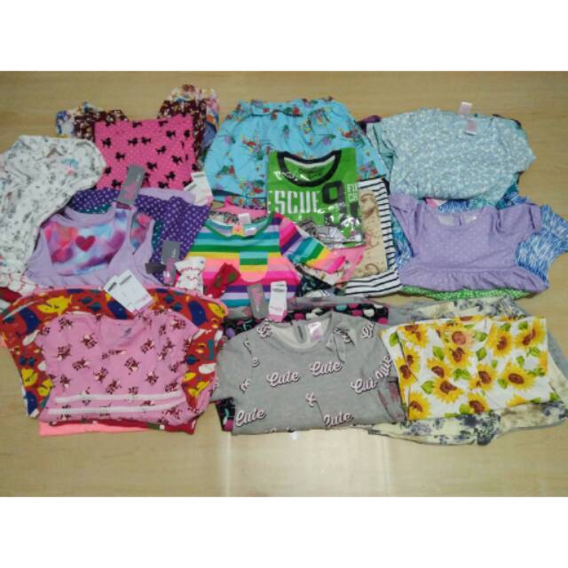 Paket usaha baju anak mix 50pcs