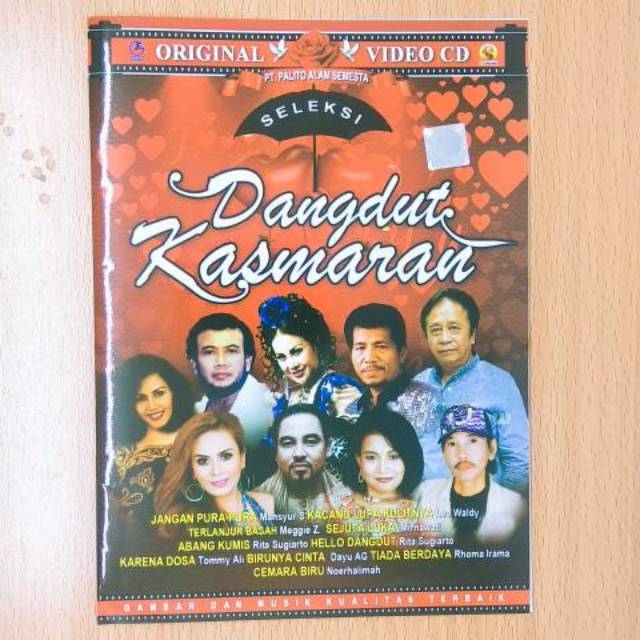KASET MUSIK VIDEO VCD ASLI ORIGINAL LAGU DANGDUT KASMARAN KARAOKE
