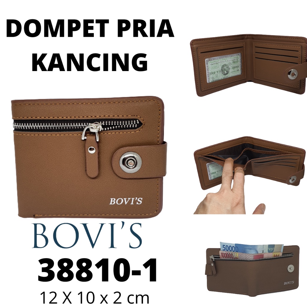 Dompet Pria Original Bovis Seleting Depan dan Kancing Magnit Model Keren Anak Muda Terbaru Kekinian Harga Murah dan Terjangkau Kualitas Distro Terbaik dan Terpercaya Bahan Premium