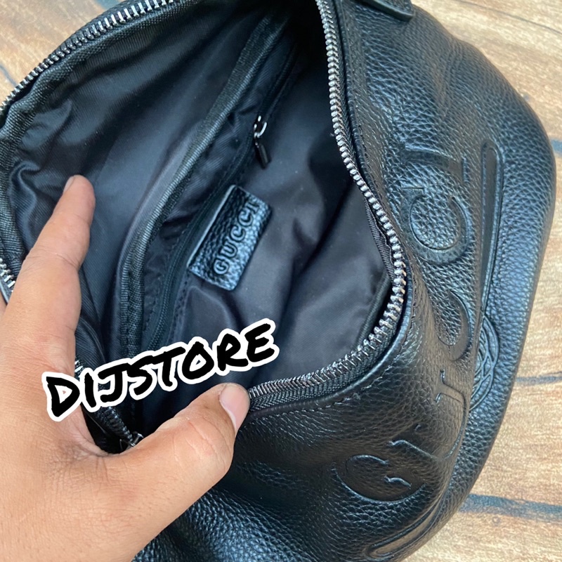 Waistbag pria Gucc! kulit asli import tas selempang kukit pria waiat bag pria import branded