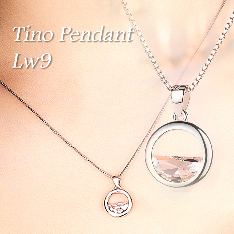 TT-LW9 Tino-Tino Liontin Wanita Perhiasan Titanium Silver S925 Dengan Permata Zirconia