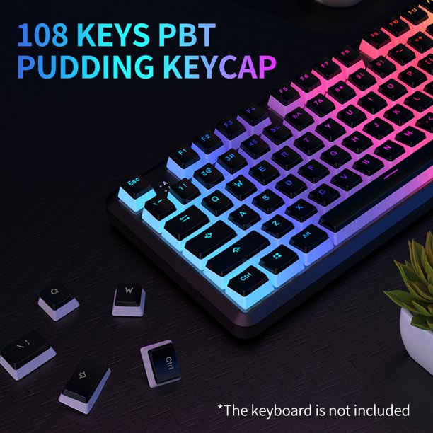 Ajazz Pudding PBT 108 Set Keycaps OEM Profile