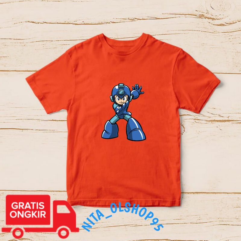 baju anak karakter , baju anak Mega man , baju megaman