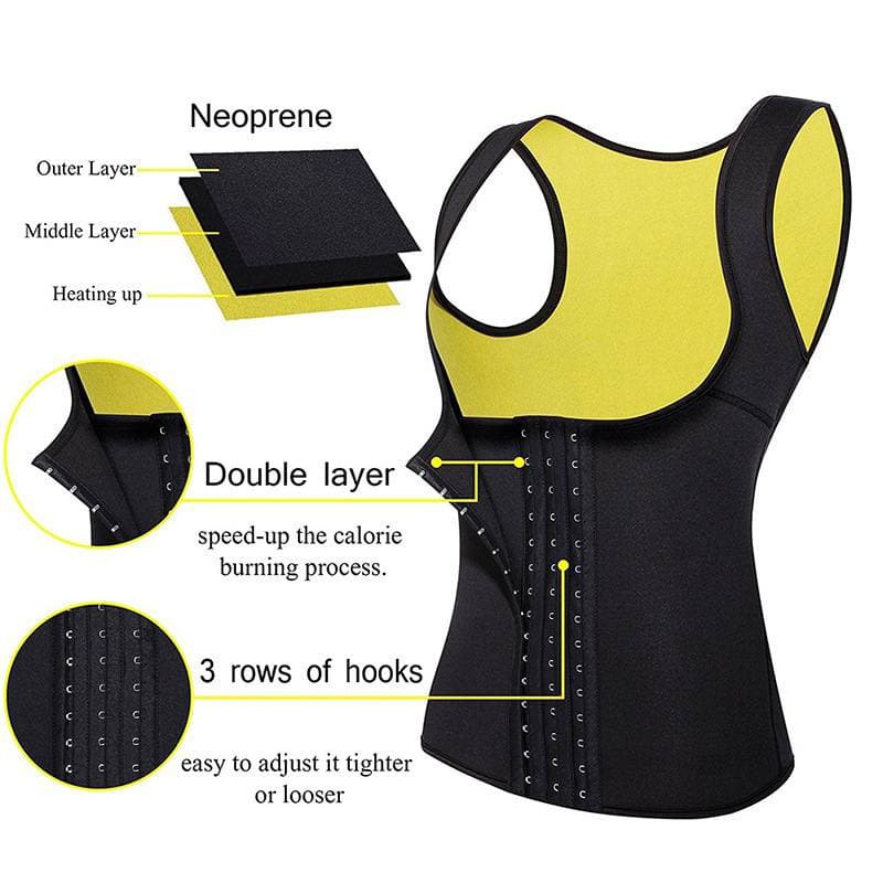 ASK KORSET BAJU GYM WANITA HOT SHAPER KORSET NEOTEX PELANGSING PENGECIL PERUT BUNCIT KS05