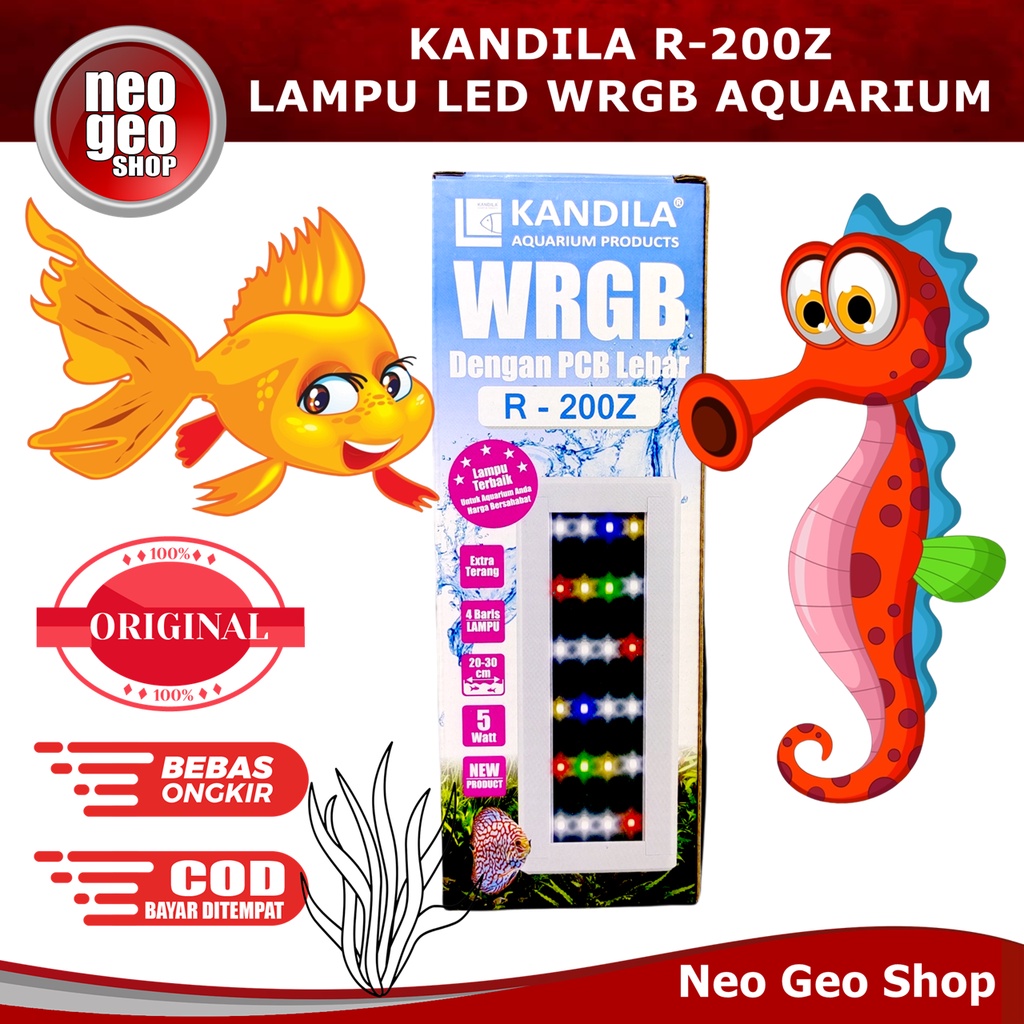 KANDILA R200Z R200 R 200 Z 200Z Lampu LED WRGB Aquarium Aquascape