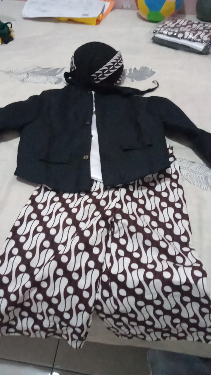 Beskap Sikepan Anak / Beskap Hewes Anak / Beskap+celana Batik Putih+blangkon Samurai / Beskap Balita
