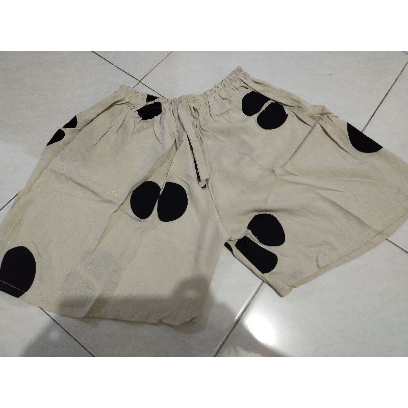 Celana Pendek Rumahan Rayon Motif Kopi