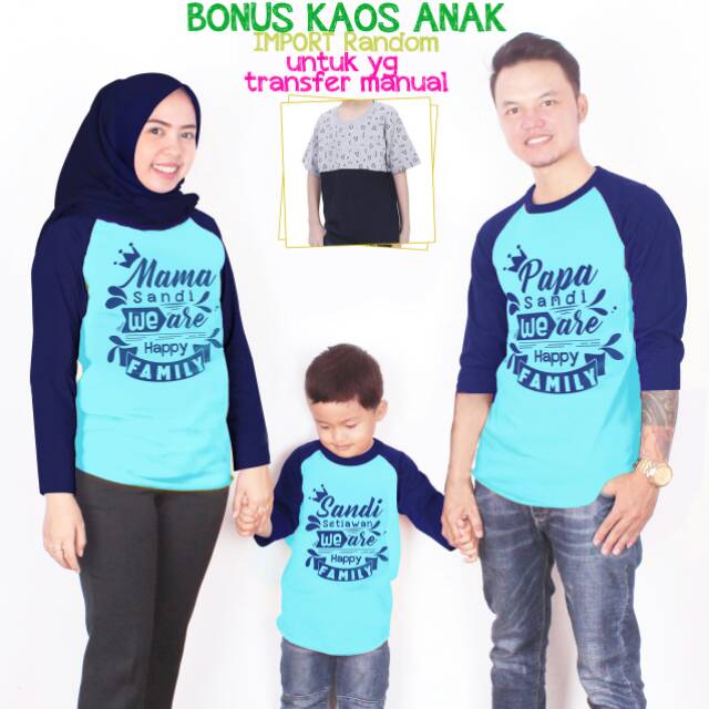 Kaos keren couple keluarga
