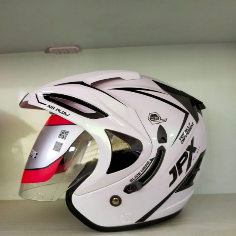 Helm Half Face JPX Supreme White