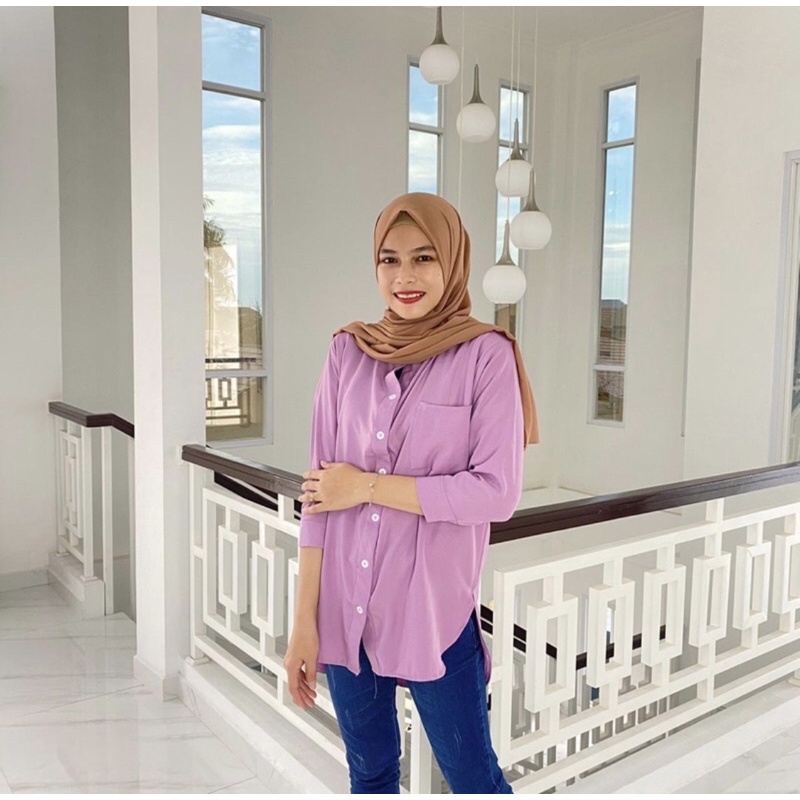 KEMEJA TUNIK POLOS SHAKILA PREMIUM