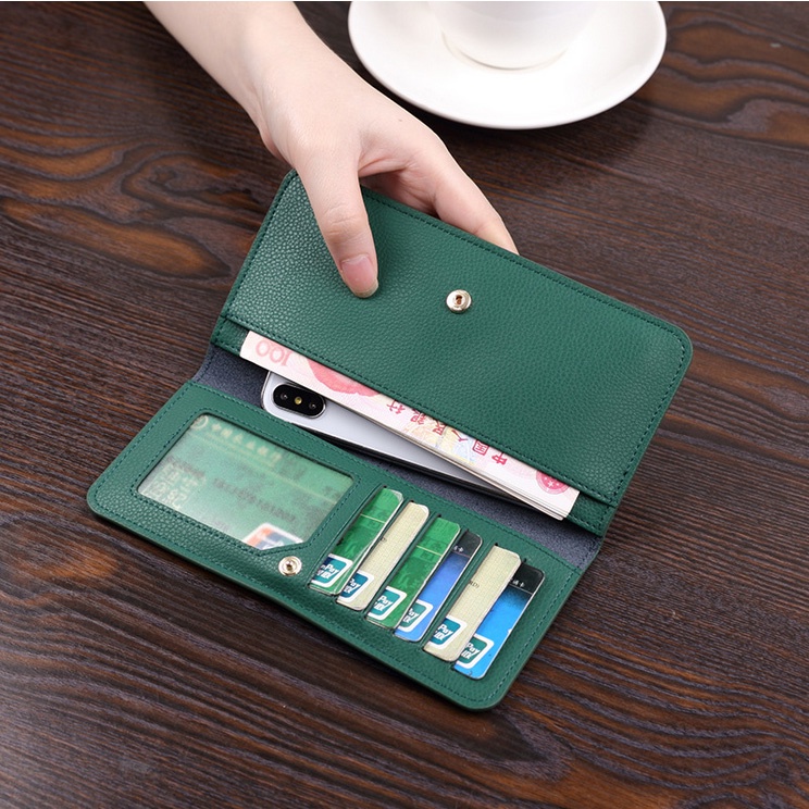 Dompet Lipat Panjang Wanita Import Korea Simplicity Simpel Tipis Elegan Cewek Fashion Murah Grosir COD TOKO92