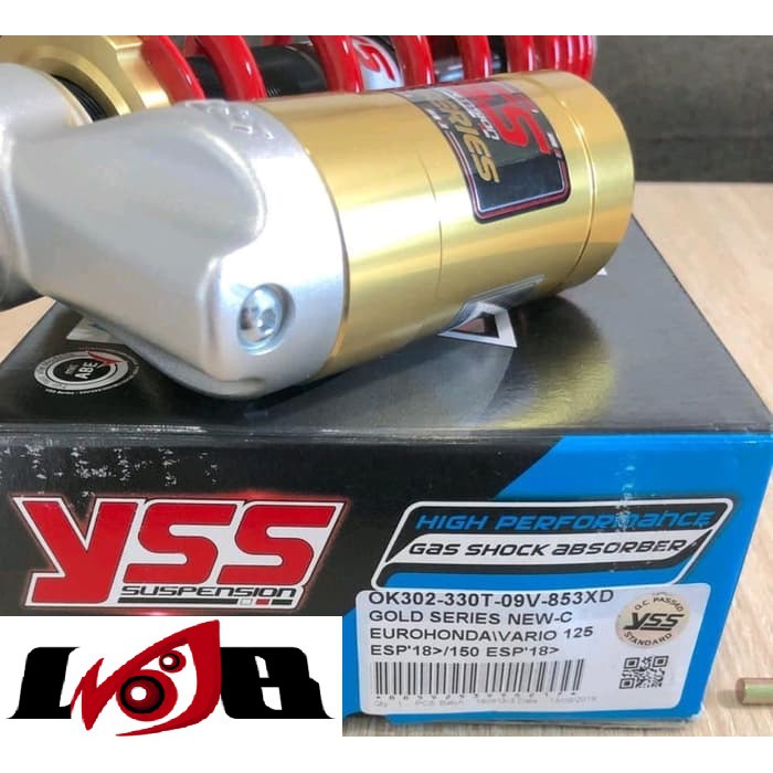 YSS Gold Series Tabung Bawah Mono Shock Honda Beat Vario Scoopy Spacy Shockbreaker 330mm