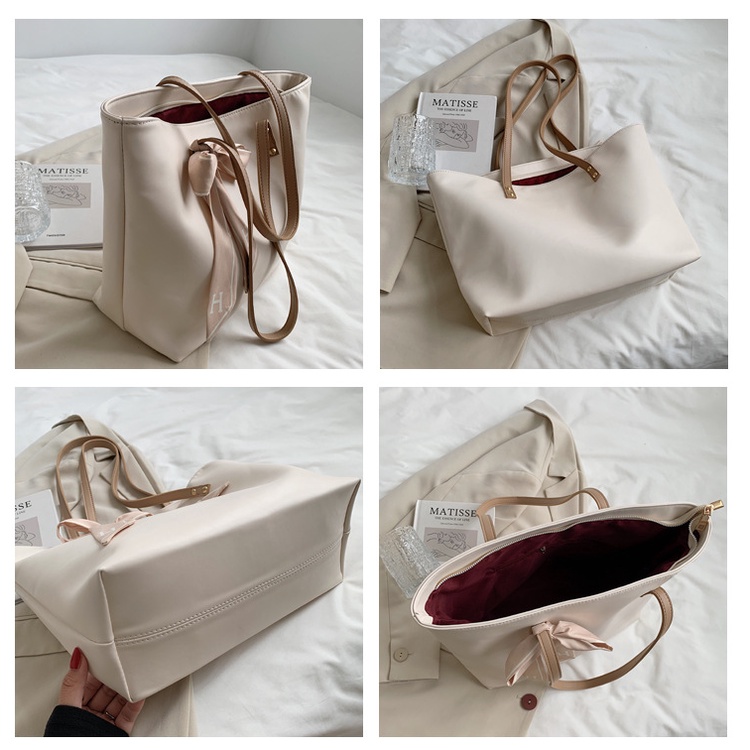 BJ57758 - BLACK/BROWN/WHITE - TAS TOTE WANITA FASHION IMPORT MODIS ELEGAN TERMURAH TERLARIS TERBARU BAGSTORE JAKARTA TAS BATAM CR7758