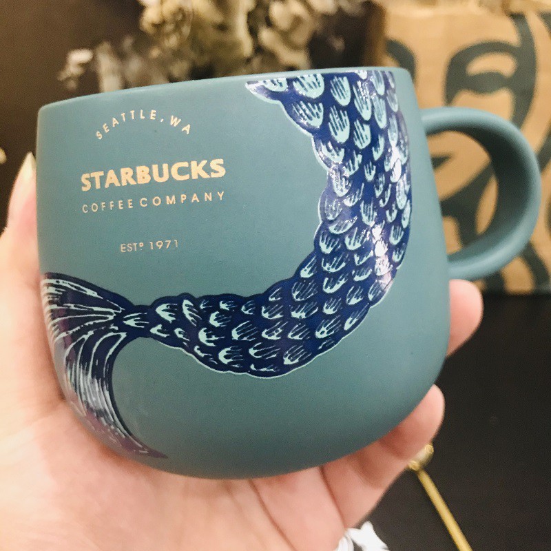 Tumbler Starbucks Keramik Mug Kopi Motif Mermaid Ceramic Mug/cup/cangkir