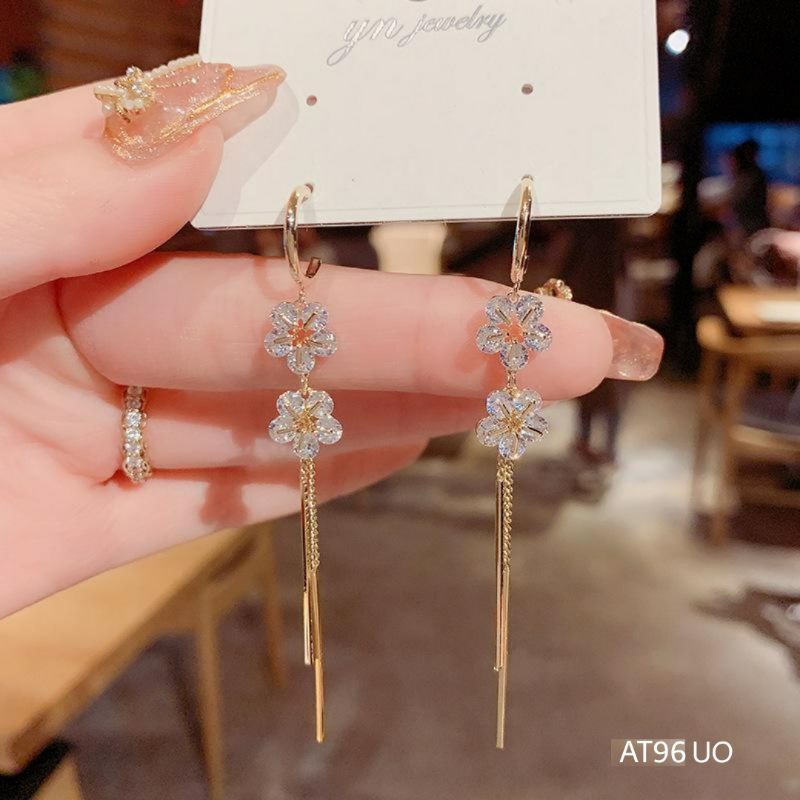 ANTING ROSEGOLD WANITA KOREA - ANTING JURAY KOREA BUNGA - ANTING KOREA WANITA DEWASA BERLAPIS EMAS 1