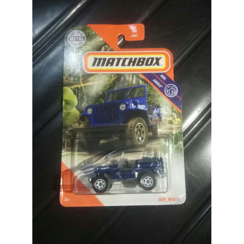 matchbox JEEP WILLYS biru MBX JUNGLE