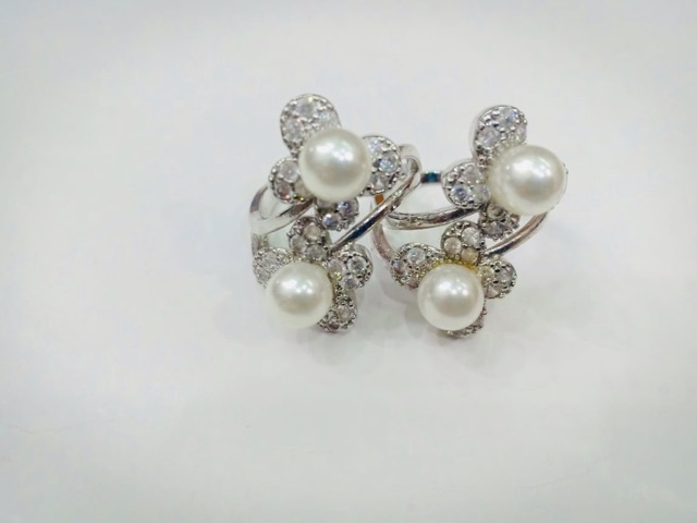 Cincin mutiara , yaxiya , xuping , cincin wanita