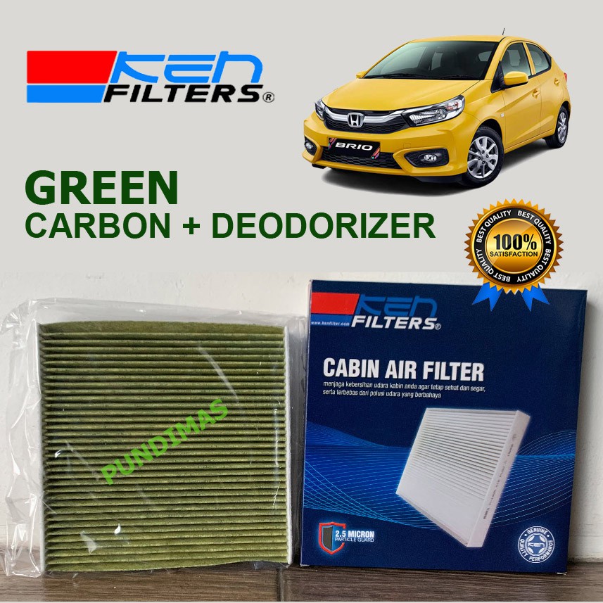 Ken Filter Ac Kabin Honda Brio Satya Rs Karbon Deodorizer Saringan Udara Hijau Indonesia