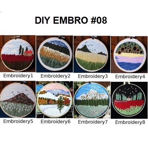 DIY Embroidery Starter Kit - Starter Kit Belajar Menyulam #08