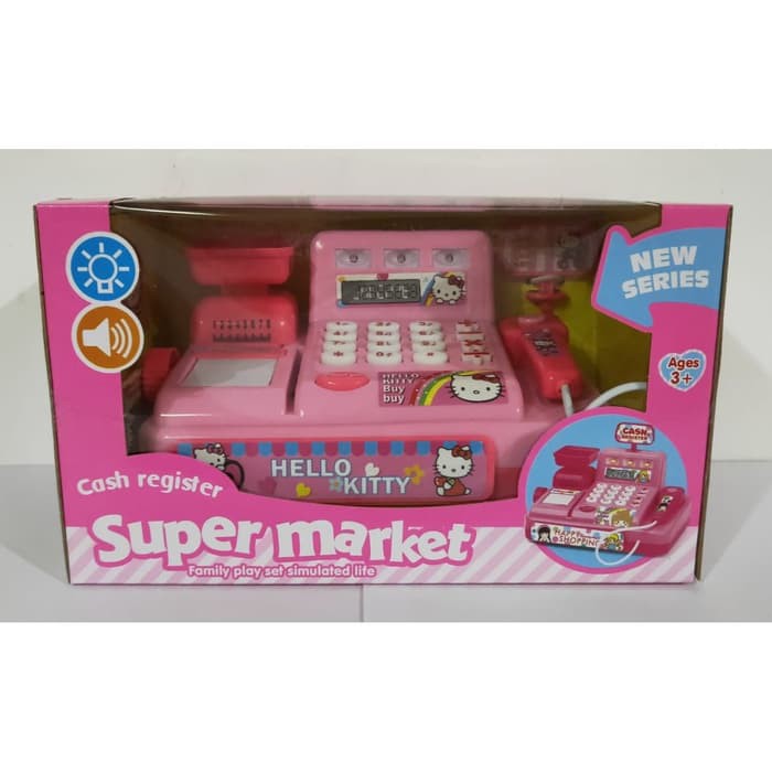 Mainan Kasir Sturk Timbangan Kasir hello Kitty Kasir HK Cash Register SuperMarket HK - Mainan Anak Termurah-3