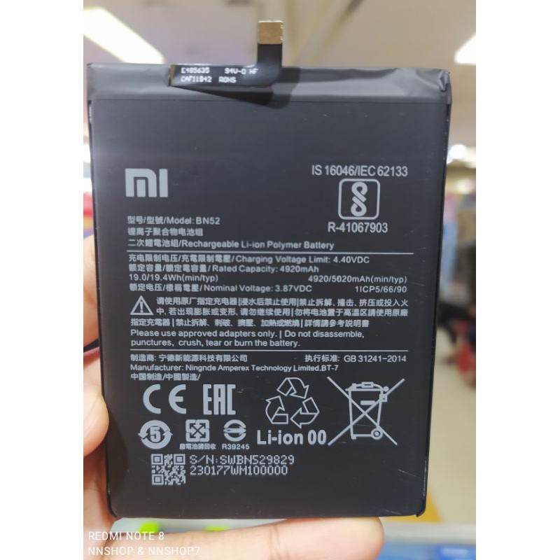 Baterai Xiaomi Mi4c BM35 Redmi 9C BN56 Redmi 8 Redmi 8A BN52 Redmi 9 Redmi Note 9 BN54 Original