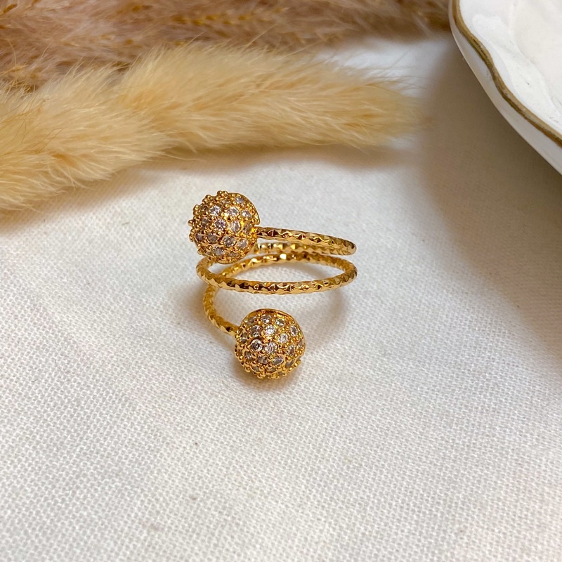 Cincin Xuping Yaxiya mewah 18k