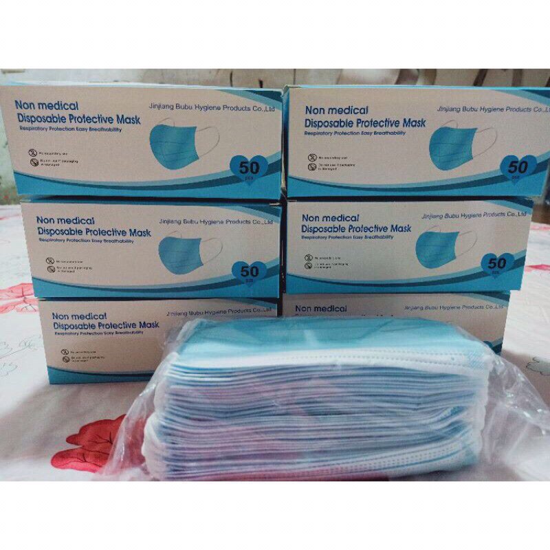 Masker earloop 3ply isi 50pcs