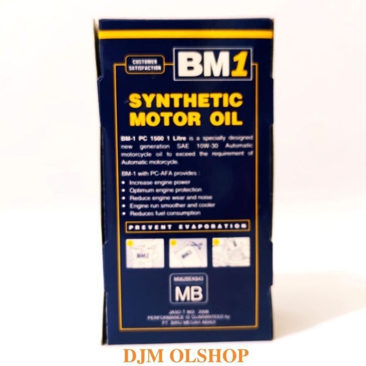 Oil BM1 PC 1500  For Matik API SERVICE SL JASO MB SAE 10W-30 1liter