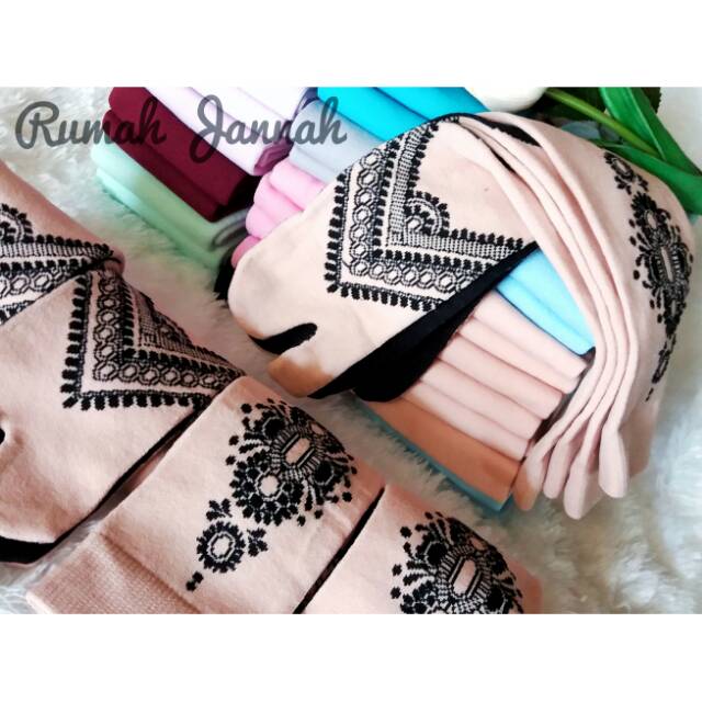 Kaos Kaki Motif Hena Jempol Muslimah Nylon Spandek Bahan tebal Adem Tidak berbulu anti bau acem