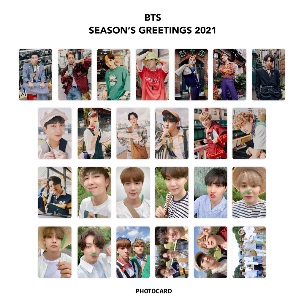 Photocard BTS Season's Greetings 2021 Isi 25 pcs