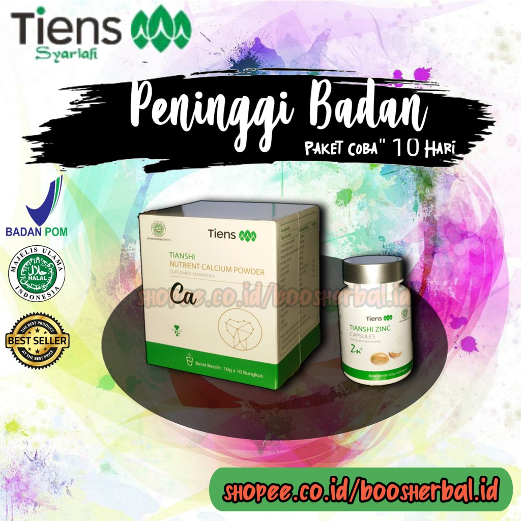 

PAKET PENINGGI BADAN TIENS ORIGINAL BEST SELLER| SUSU NHCP DAN ZINC TERBAIK DI INDONESIA, HALAL MUI