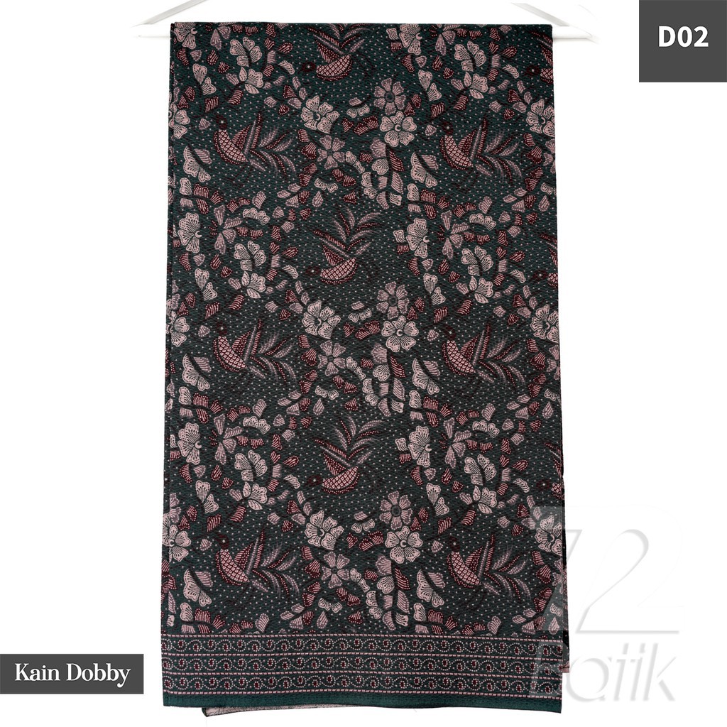 KAIN BATIK PREMIUM Dobby Motif Burung Kembang Warna Hitam Item Ireng Black Coklat Doby 721380 Cap 72 Jarik Jarit Samping Kebat Panjang Batik Dobby Modern Premium Bahan Seragam Batik Pernikahan Kantor Keluarga Murah Kamen Jadi Batik Bali Lembaran