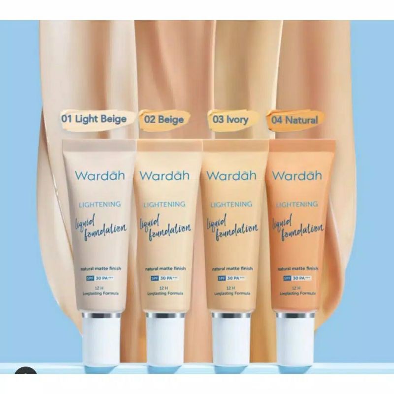 Wardah Lightening Liquid Concealer 7gr | Liquid Foundation Tube 25ml