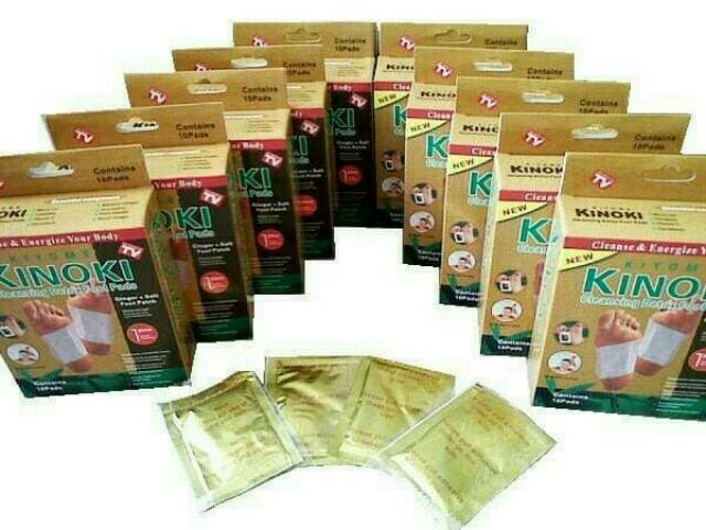 KINOKI GOLD ISI 10 GINGER &amp; SALT DETOX FOOD PADS ORIGINAL - KOYO KAKI KINOKI