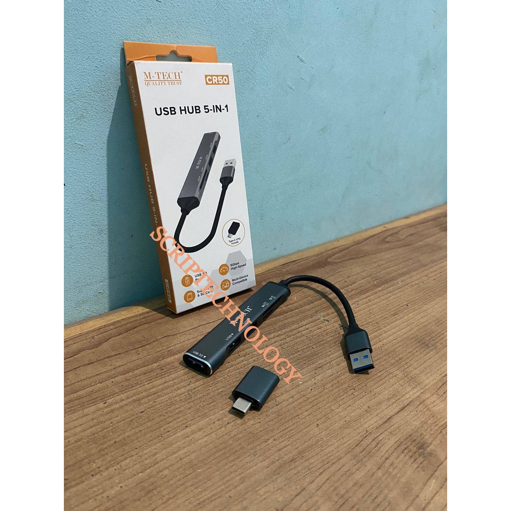 MTECH CR50 USB 3.0 3PORT+OTG TYPE C 5IN1