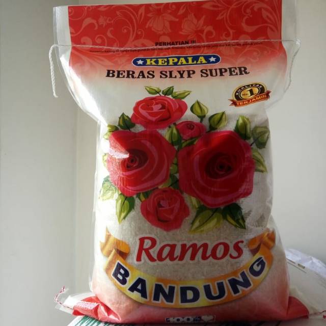 

Beras Saigon/Setra Ramos Slyp PREMIUM 10KG Cap Bunga Bandung