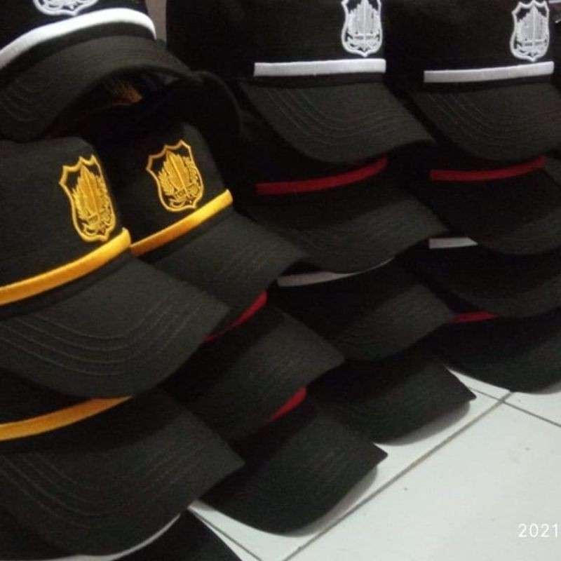 Topi komando SATPAM terbaru coklat tua kwalitas premium