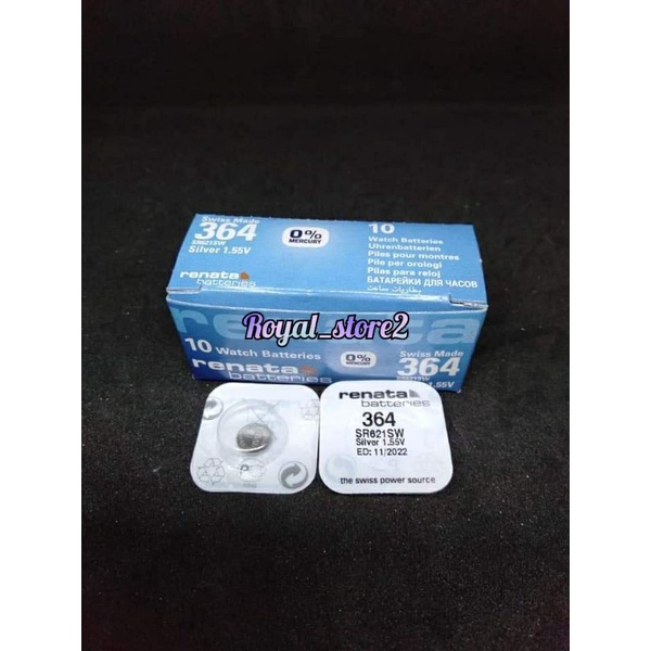 Baterai Jam Tangan 621 / 364 Renata, Baterai Jam Tangan Renata Original SR621SW/364