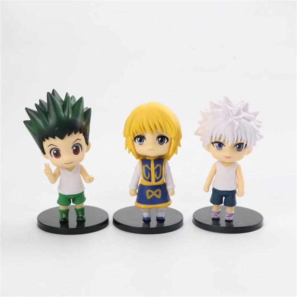 Lanfy Hunter x Hunter Anime Anak Hadiah PVC Kartun Anime Mainan Model Patung Mainan Ornamen Hadiah Gon Freecss