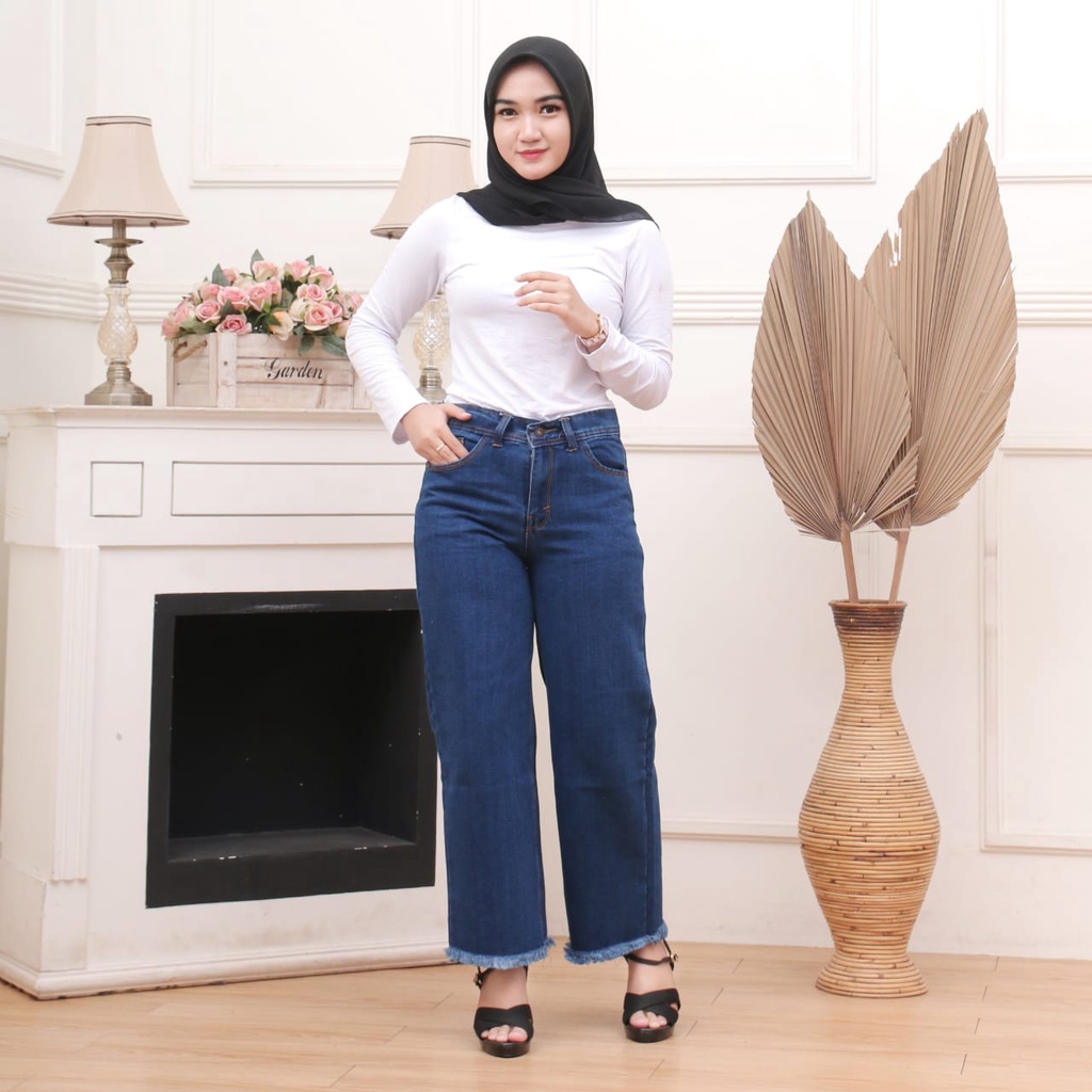 BISA COD ! TERMURAH PUSAT KULOT BOYFRIEND JEANS NON STRECH/CELANA JEANS WANITA MURAH/BOYFREND WANITA JUMBO