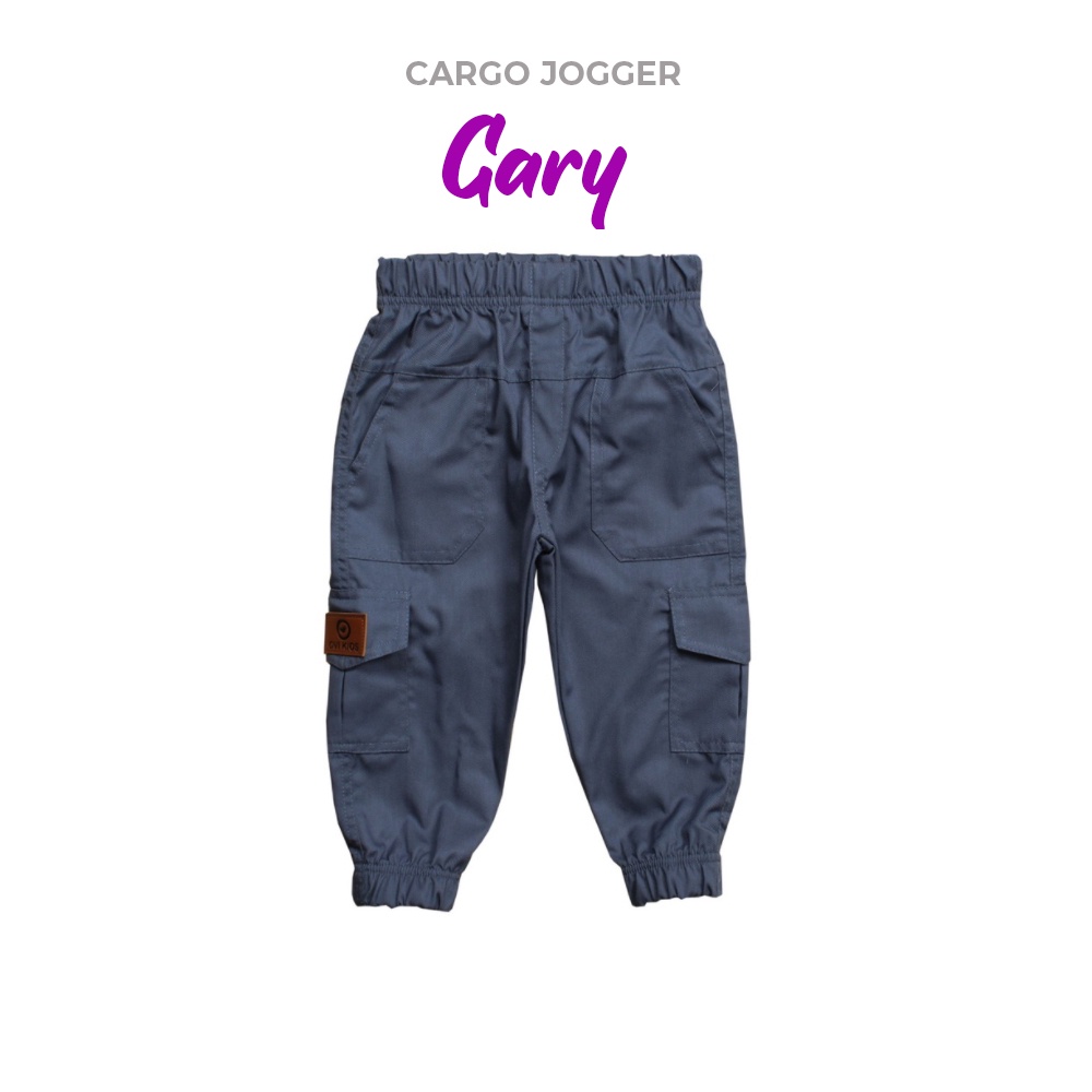 (1-6 Tahun) - Celana Panjang Anak Jogger Cargo Gary Unisex