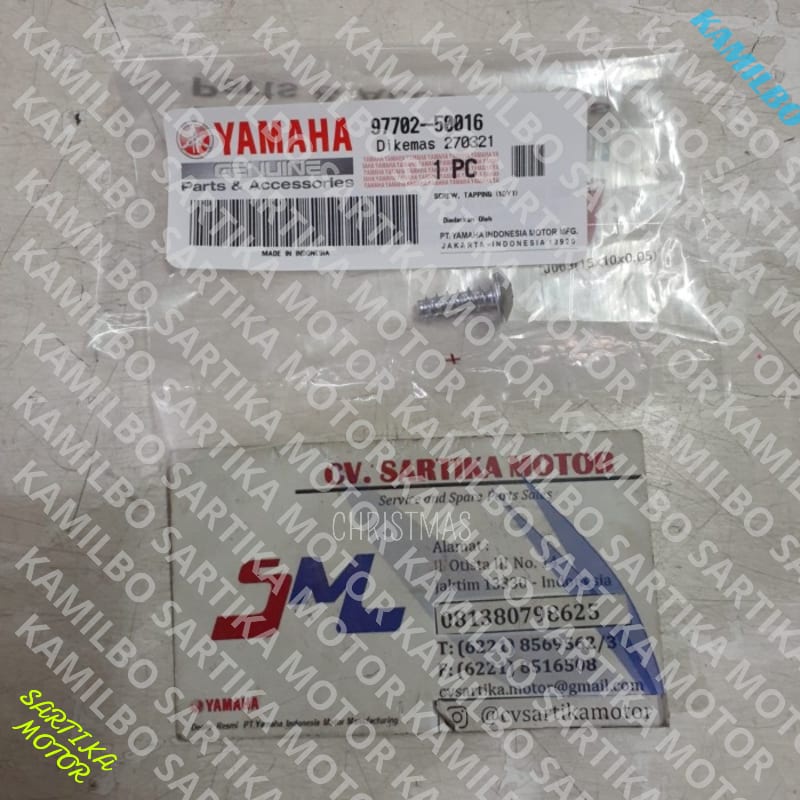 (100% ASLI ) Baut Cover Body Belakang NMAX 0/ Screw Tapping 97702-50016 bagus bos