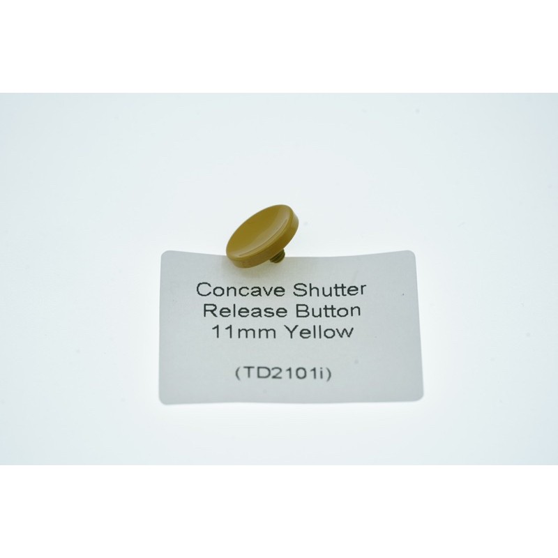 Yellow 11mm Metal Soft Shutter Release Button Concave - Tombol Shutter Kamera Cekung - TD2101i