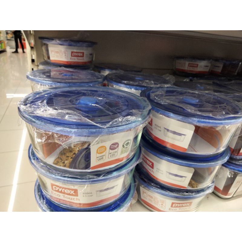 PROMO PYREX  ECO touch 850 ml wadah kaca tahan panas  Microwave