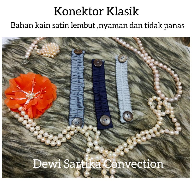 Konektor klasik satin polos