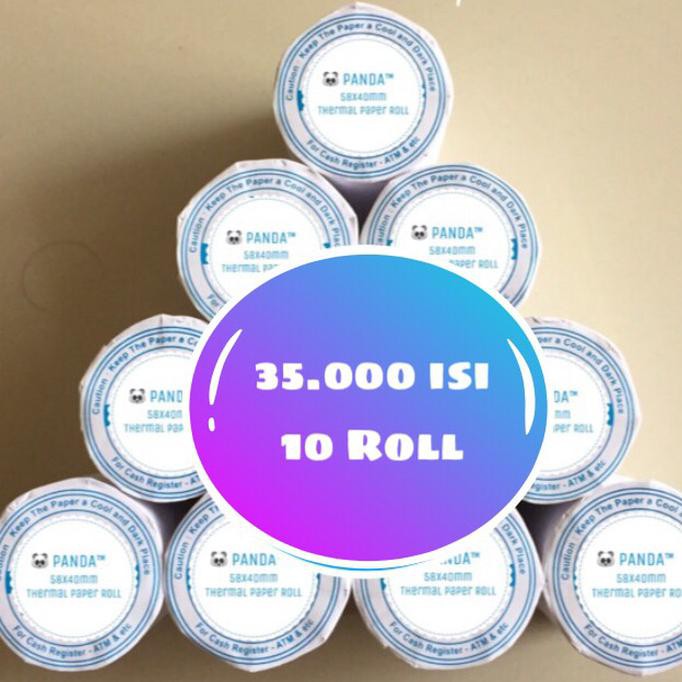 

(READY COD) Kertas Kasir Struk Paper Roll 58x40mm Thermal POS Receipt Printer TERBATAS