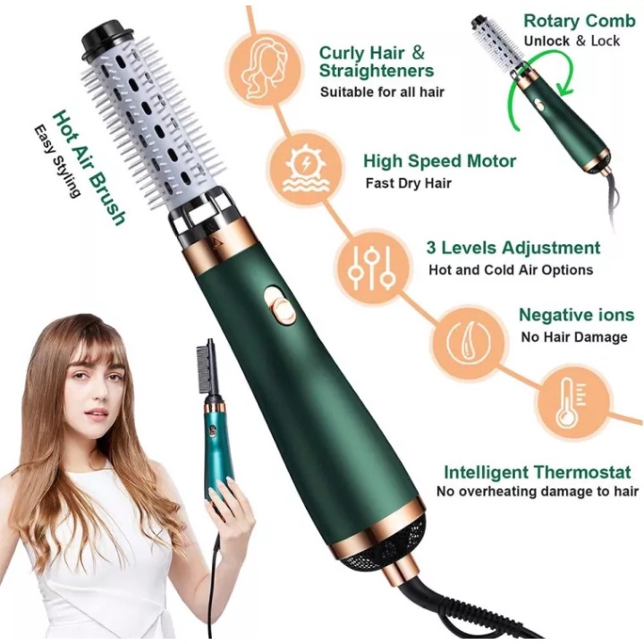 A8 Hair Dryer Sisir Blow Pengering Rambut 3 in 1