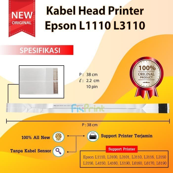 Kabel Flexible Head Printer Epson 1110 L3110 L3101 L3110 L3116 L3150 FPS343