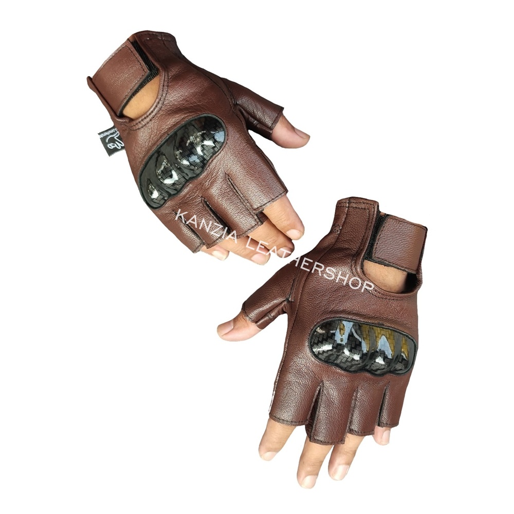 Sarung Tangan Motor Kulit Batok Protektor Leather Gloves